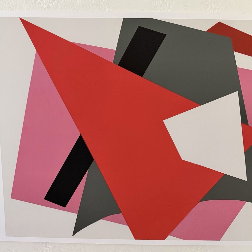 Lyubov Popova Composizione 1917 Art Poster Print Italy 1989 Large 39.5x27.5” - Picture 11 of 15